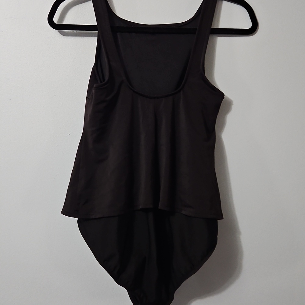 Lands Ends Women's One Piece Black Swim Suit Size 12 - Picture 3 of 9